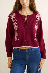 Sandy crop cardigan