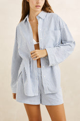 Vista stripe oversized shirt