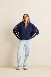 Camp half zip sherpa pullover