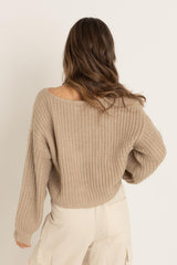 Cardigan en tricot surdimensionné eadie