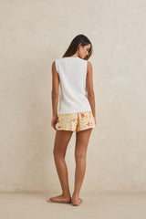 White Wildflower Short