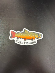 GONE FISHING STICKER