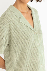 Abby knit shirt dress