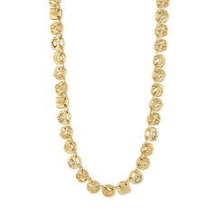 FIRE collier pièces & cristaux recyclé