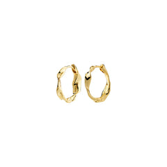 Boucles d'oreilles créoles plaquées argent HERE