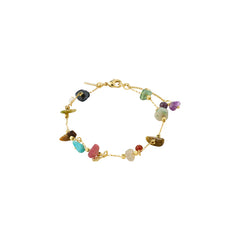 Bracelet HERE plaqué or/multicolore