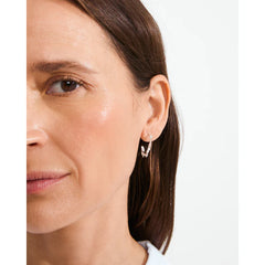 Boucles d'oreilles créoles plaquées argent HERE