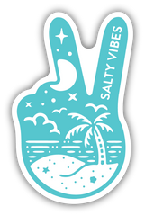 TEAL BEACH PEACE | STICKER