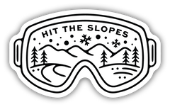 HIT THE SLOPES GOGGLES | STICKER