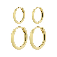 Boucles d'oreilles créoles Ariella ensemble 2 en 1