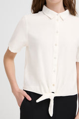 Chemise manches courtes nouée IhLino