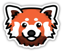 RED PANDA FACE | STICKER