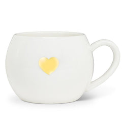 Tasse avec coeur doré