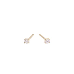 Boucles d'oreilles pierre 2mm
