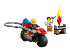 La motocyclette de sauvetage des pompiers