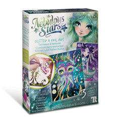 Nebulous Stars glitter and foil art
