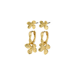 AJANI boucles d'oreilles fleurs recyclées 2-en-1