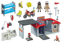 Playmobil Caserne de pompiers transportable