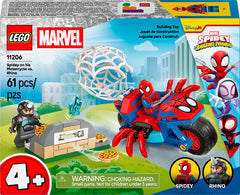 Spidey - Spidey sur sa moto versus Rhino