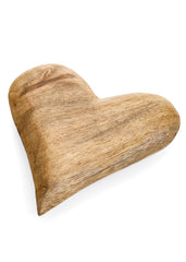 Presse papier coeur en bois