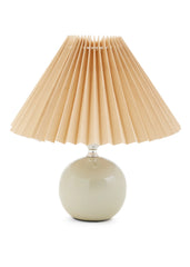 Lampe céramique pistache beige