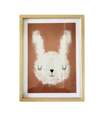 Cadre lapin blanc