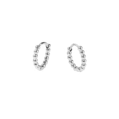 Boucles d'oreilles créoles à perles