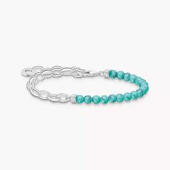 Thomas Sabo - Bracelet argent avec billes de turquoises