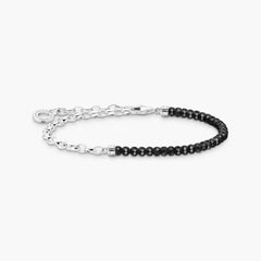 Thomas Sabo - Bracelet argent avec billes noir onyx
