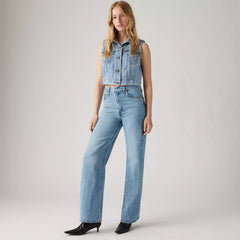 Ribcage wide leg Jean à jambe large pour femme