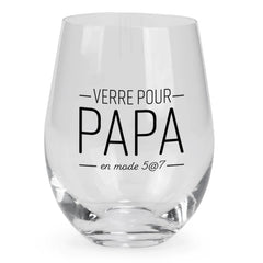 Ensemble tasse & verre à vin papa