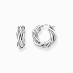 Boucles d'oreilles en plaqué or à motif entrelacé