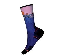 Chaussettes mi-mollet, modèle Hike Targeted Cushion, lever de soleil sur la montagne