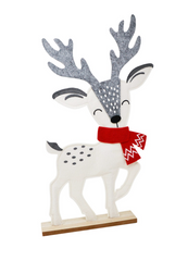 Cerf blanc foulard medium