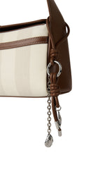 Le Fidjji – Porte-clés avec breloque en cuir vegan hazelnut