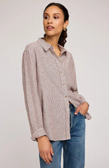 Chemise boutonnée à rayures Arabella