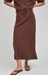 Jupe en lin Cassia
