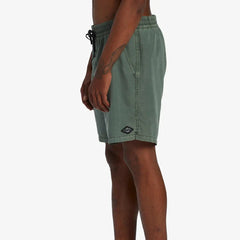 All Day Overdyed Layback 17" Elastic Waist Shorts