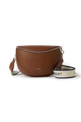 Le Lauren – sac banane en cuir vegan hazelnut