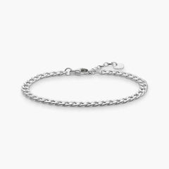 Thomas Sabo - Bracelet chaîne maille gourmette plate argent