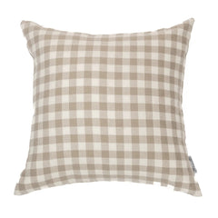 Coussin à carreaux gris Manos