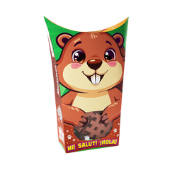 Mini Waffle - Animaux de poche : Castor 25 pcs (fr-en)