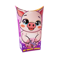 Mini Waffle - Animaux de poche : Cochon 25 pcs (fr-en)