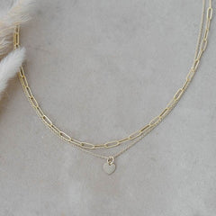 Collier en forme de cœur avec trombone
