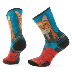 Chaussettes de randonnée à coussinet ciblé pour femme avec imprimé Geo Fox