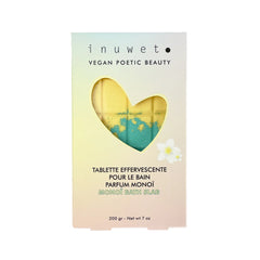 Tablette de bain effervescente jaune - Monoï