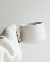 Tasse à latté XL mouchetée