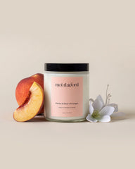 Bougie de soja Pêche & fleur d'oranger