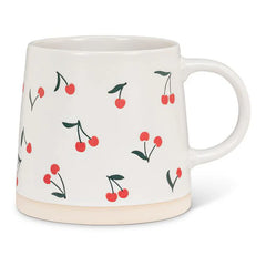 Tasse à base large avec cerises