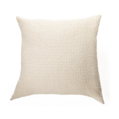 Coussin en coton gaufré crème Creamy